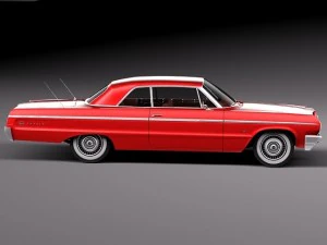 Chevrolet Impala Coupe 1964 3D Model