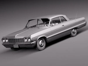 Chevrolet Impala Coupe 1964 3D Model