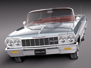 Chevrolet Impala Convertible 1964 3Dモデル