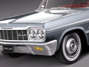 Chevrolet Impala Convertible 1964 3D Model