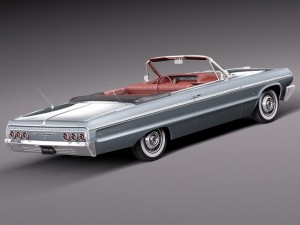 Chevrolet Impala Convertible 1964 3Dモデル