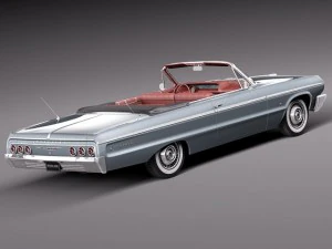 Chevrolet Impala Convertible 1964 3D Model