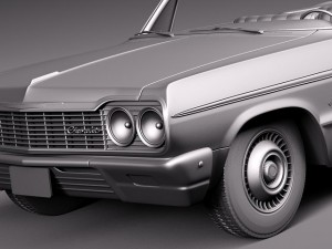 Chevrolet Impala Convertible 1964 3Dモデル