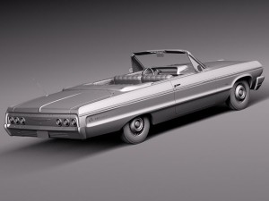 Chevrolet Impala Convertible 1964 3Dモデル