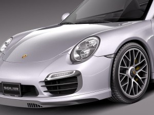 Porsche 911 Turbo Cabriolet 2014 Modelo 3D