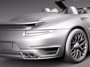 Porsche 911 Turbo Cabriolet 2014 Modelo 3D