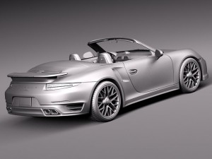 Porsche 911 Turbo Cabriolet 2014 Modelo 3D