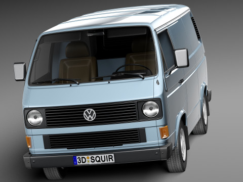 Volkswagen T3 Van 1979-1988 3D Model