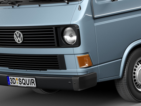 Volkswagen T3 Van 1979-1988 3D Model
