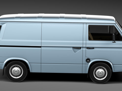Volkswagen T3 Van 1979-1988 3D Model