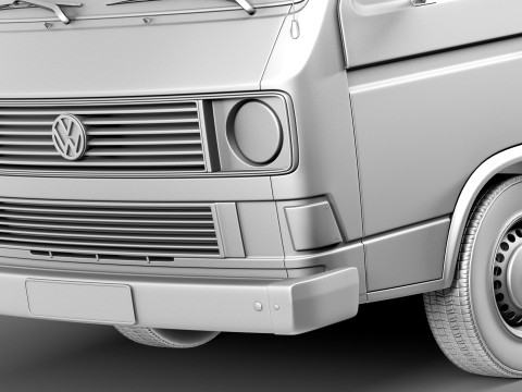 Volkswagen T3 Van 1979-1988 3D Model