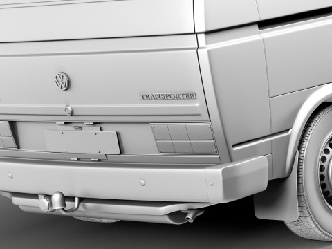 Volkswagen T3 Van 1979-1988 3D Model