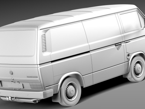 Volkswagen T3 Van 1979-1988 3D Model
