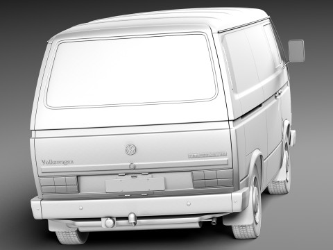 Volkswagen T3 Van 1979-1988 3D Model