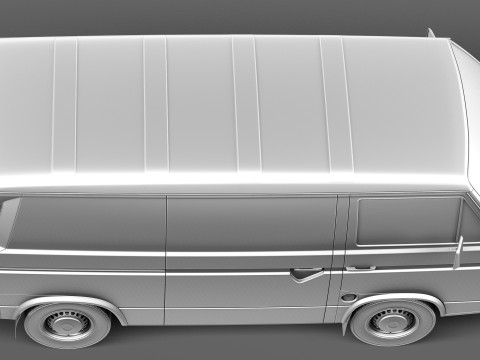 Volkswagen T3 Van 1979-1988 3D Model