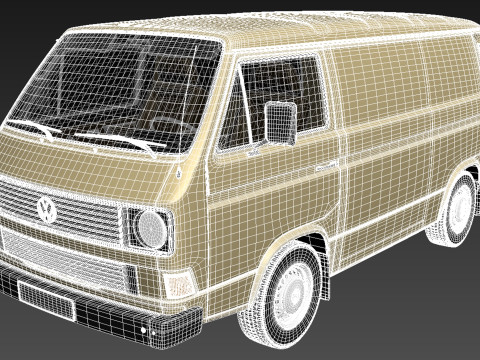 Volkswagen T3 Van 1979-1988 3D Model