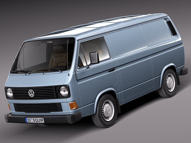 Volkswagen T3 Van 1979-1988 3D 모델 .c4d .max .obj .3ds .fbx .stl .blend 