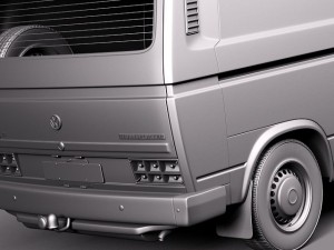 Volkswagen T3 Van 1979-1988 3D 모델