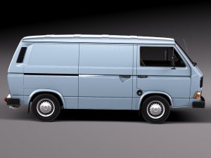 Volkswagen T3 Van 1979-1988 3D 모델