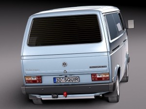 Volkswagen T3 Van 1979-1988 3D 모델