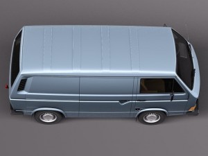 Volkswagen T3 Van 1979-1988 3D 모델