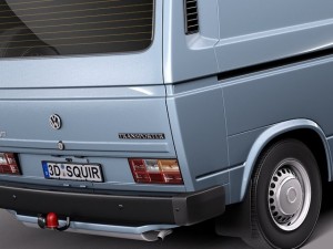 Volkswagen T3 Van 1979-1988 3D 모델