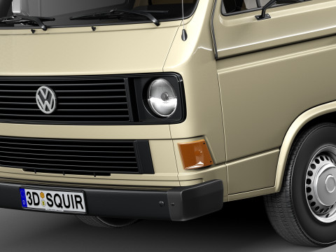 Volkswagen T3 Passenger 1979-1988 3D Model