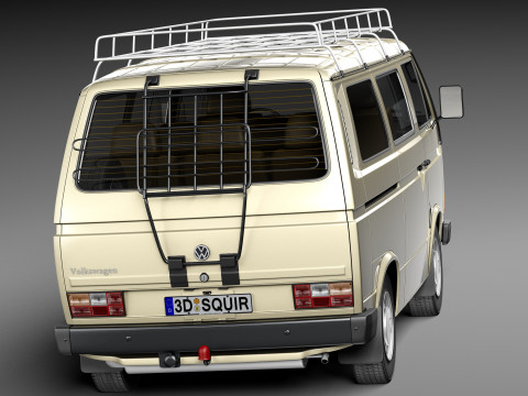 Volkswagen T3 Passenger 1979-1988 3D Model