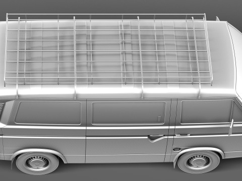 Volkswagen T3 Passenger 1979-1988 3D Model