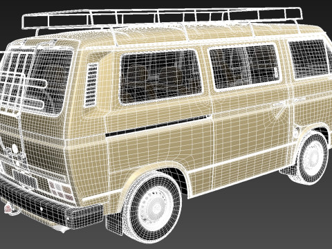 Volkswagen T3 Passenger 1979-1988 3D Model