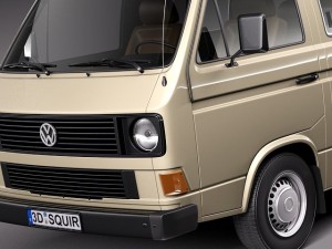 Volkswagen T3 Passenger 1979-1988 Model 3D