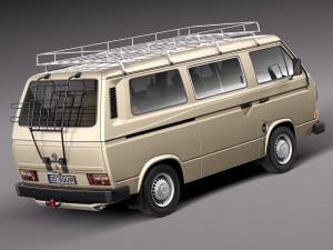 Volkswagen T3 Passenger 1979-1988 Model 3D