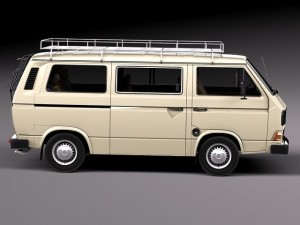 Volkswagen T3 Passenger 1979-1988 Model 3D