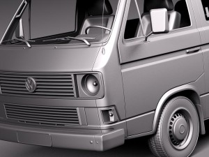 Volkswagen T3 Passenger 1979-1988 Model 3D