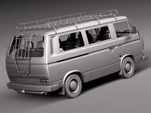 Volkswagen T3 Passenger 1979-1988 Model 3D