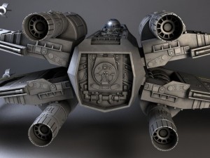 Star Wars Xwing Fighter 3D Model