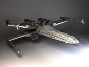 Star Wars Xwing Fighter 3D Model