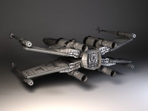 Star Wars Xwing Fighter 3D Model