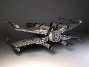 Star Wars Xwing Fighter 3D Model
