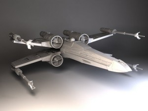 Star Wars Xwing Fighter 3D Model