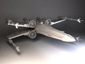 Star Wars Xwing Fighter 3D Model