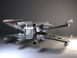 Star Wars Xwing Fighter 3D Model