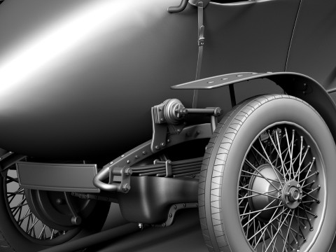 Austro Daimler Prince Henry 1910 Modèle 3D