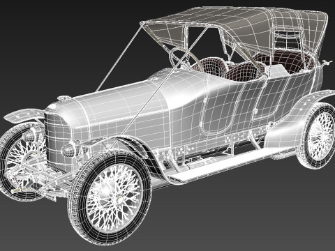Austro Daimler Prince Henry 1910 Modèle 3D