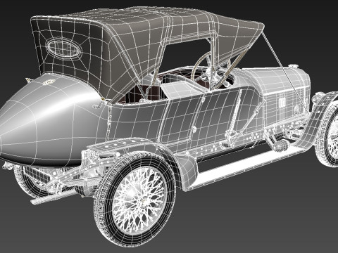 Austro Daimler Prince Henry 1910 Modèle 3D