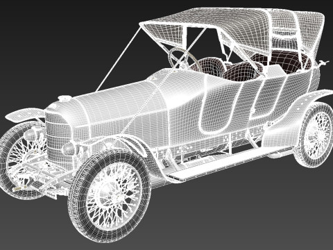 Austro Daimler Prince Henry 1910 Modèle 3D