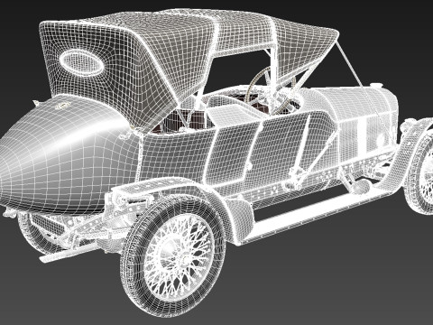 Austro Daimler Prince Henry 1910 Modèle 3D