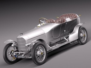 Austro Daimler Prince Henry 1910 Model 3D