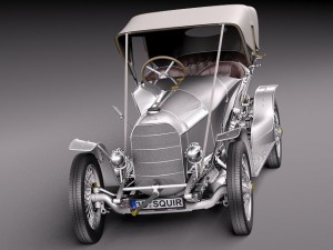 Austro Daimler Prince Henry 1910 Model 3D