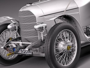 Austro Daimler Prince Henry 1910 Model 3D